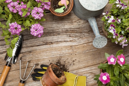 Safe bank transfer and payment processing for landscaping projects
