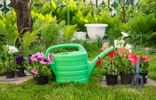 Local transfer station handling recyclable landscaping waste